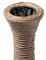 Set of 2 38-inch Tall Artificial Rattan Floor Vase in Elegant Beige - Statement Piece for Living Room Decor, Entryway, or Hallway - Versatile Home Accent for Dried or Silk Floral Arrangements